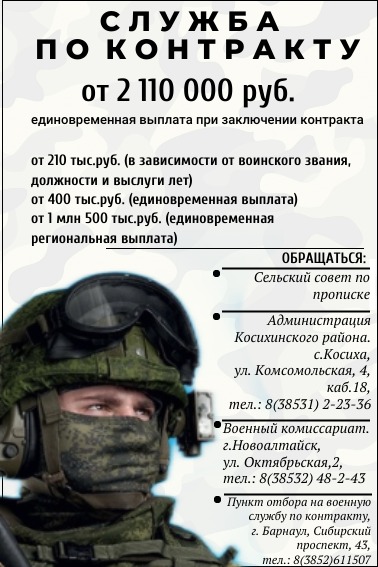Служба в армии по контракту.